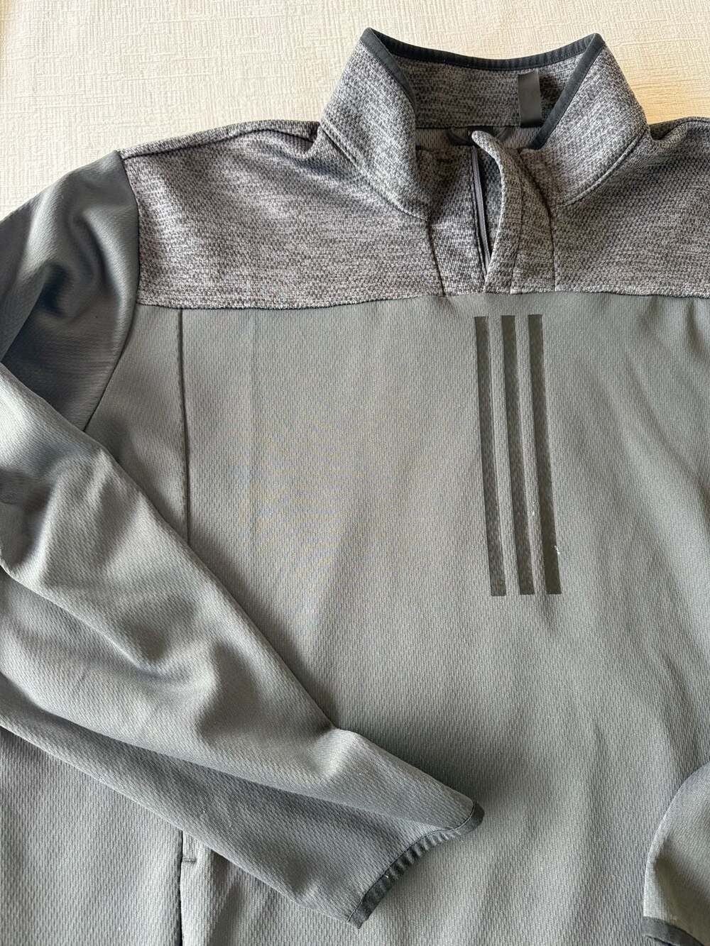 Adidas Climawarm 1/4 Zip Pullover Gray Men's 2XL